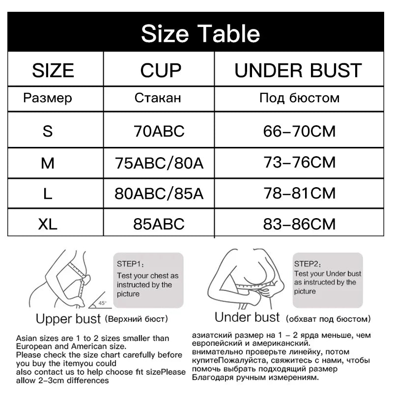 New Seamless Strapless Bras For Women Soft Wire Free Push Up Bralette Sexy Lingerie Intimates