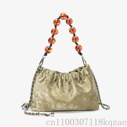 Heritage Collection: Vintage Multi-Pocket Leather Shoulder Bag