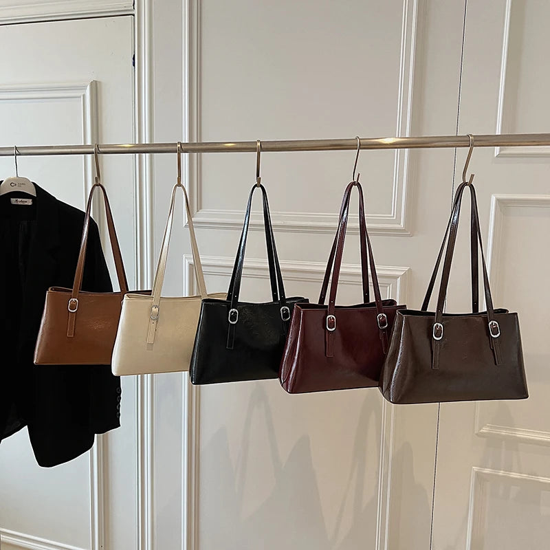 2025 Luxury PU Leather Tote Bag High Quality Large Shoulder Handbag For Women