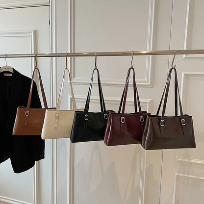 2025 Luxury PU Leather Tote Bag High Quality Large Shoulder Handbag For Women