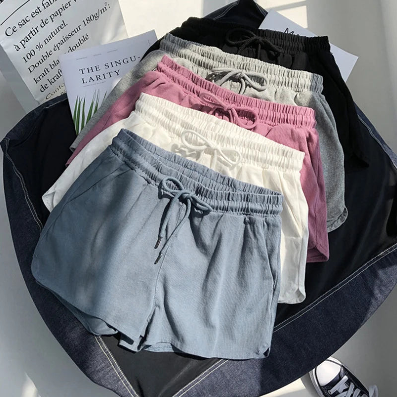High Comfort Elastic Waist Drawstring Women Shorts