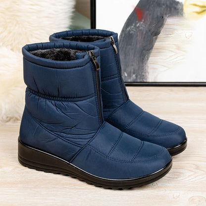 Womens Winter Front Up Zipper Cool Boots