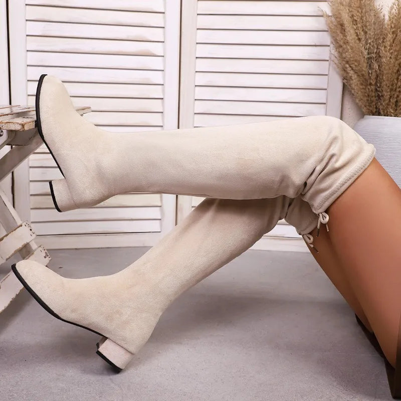 Pointed Over-the-Knee Boots - 2025 Winter Chelsea Boots for Women