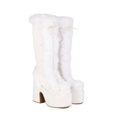 New Winter Style Warm Platform Heel Women Boots