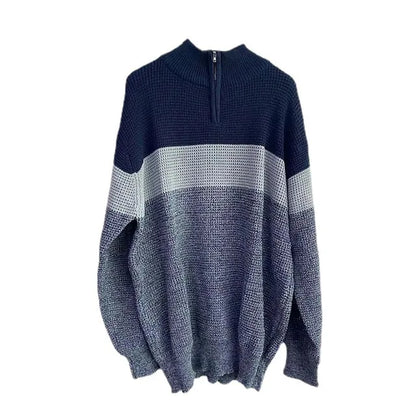 Mens Colorblock Sweater Cozy Stylish And Casual For A Fashion Forward Look