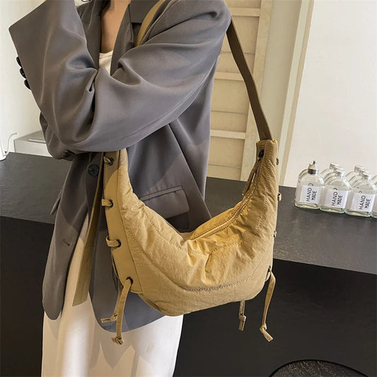 New Womens Crossbody Bags Large Capacity Luxury Shoulder Bag Soft Casual Travel Hobo Vintage Sac
