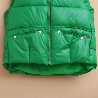 New Green Padded Puffer Vests