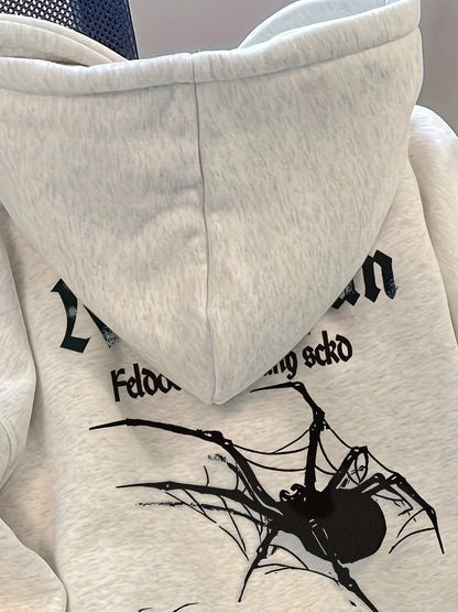 Spider Beat Casual Unisex Cotton Hoodies