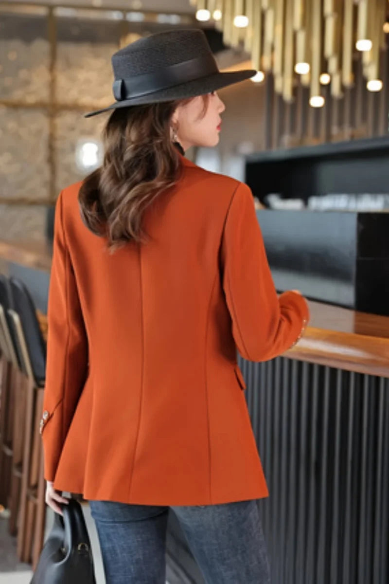 Casual Shiny Office Fashion Blazer Jackets