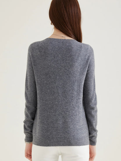 100% Merino Wool Knit Cardigan for Women – Timeless Vintage Style