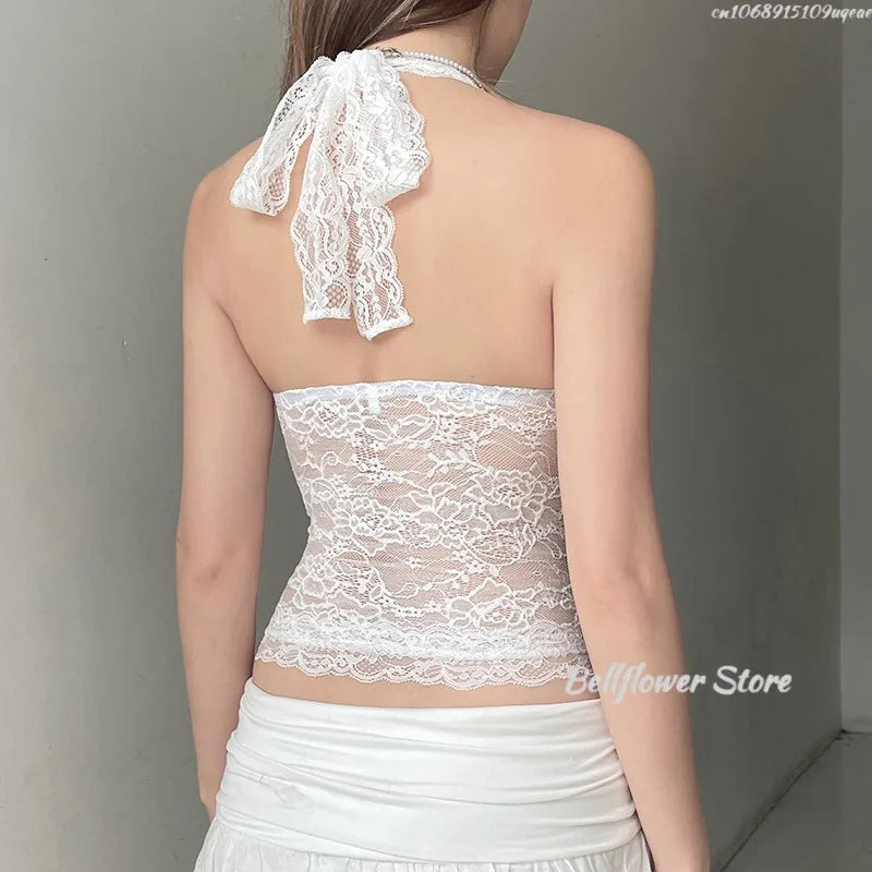 Off Shoulder Halter Neck Chic Elastic Crop Tops For Women