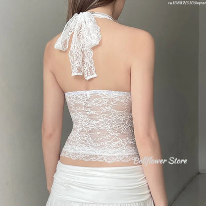 Off Shoulder Halter Neck Chic Elastic Crop Tops For Women