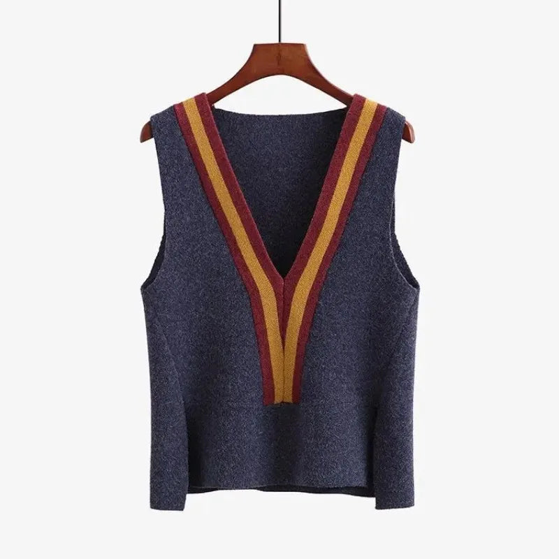 2024 Womens Hooded Sleeveless Knit Vest