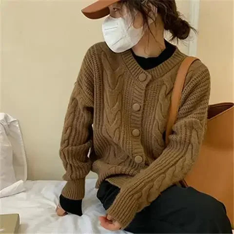 Womens Button Clouse Cardigan Sweaters