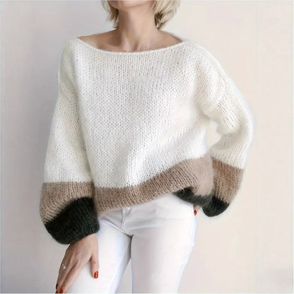 Square Blocks Designer Elegant Warm Sweaters For Women