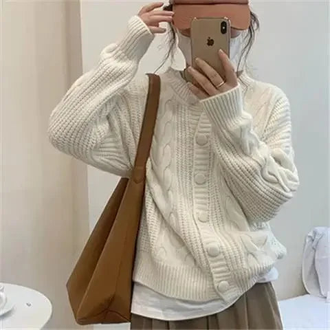 Womens Button Clouse Cardigan Sweaters