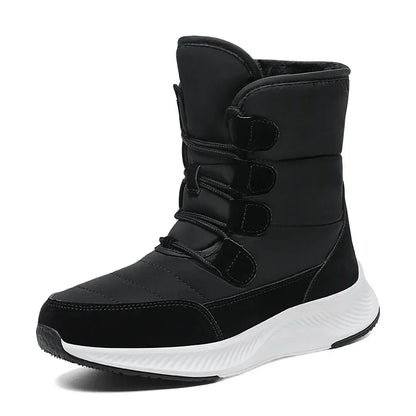 Cozy White Plush Snow Boots for Women | 2025 Winter Non-Slip Platform Boots