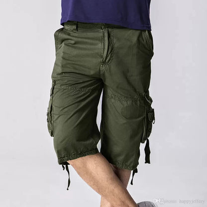 Mens Military Type Cotton Cargo Shorts
