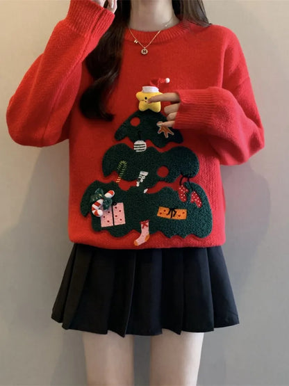 Christmas Themed Casual Sweater For Women