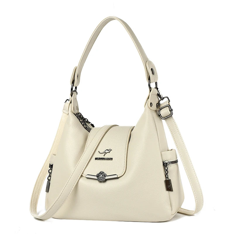 Luxury Designer Handbags For Women Large Capacity Soft Leather Shoulder Crossbody Bags High Quality Fashion