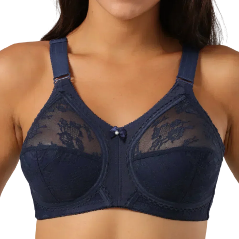 Full Coverage Lace Minimizer Bra Non Padded Plus Size Womens Underwear