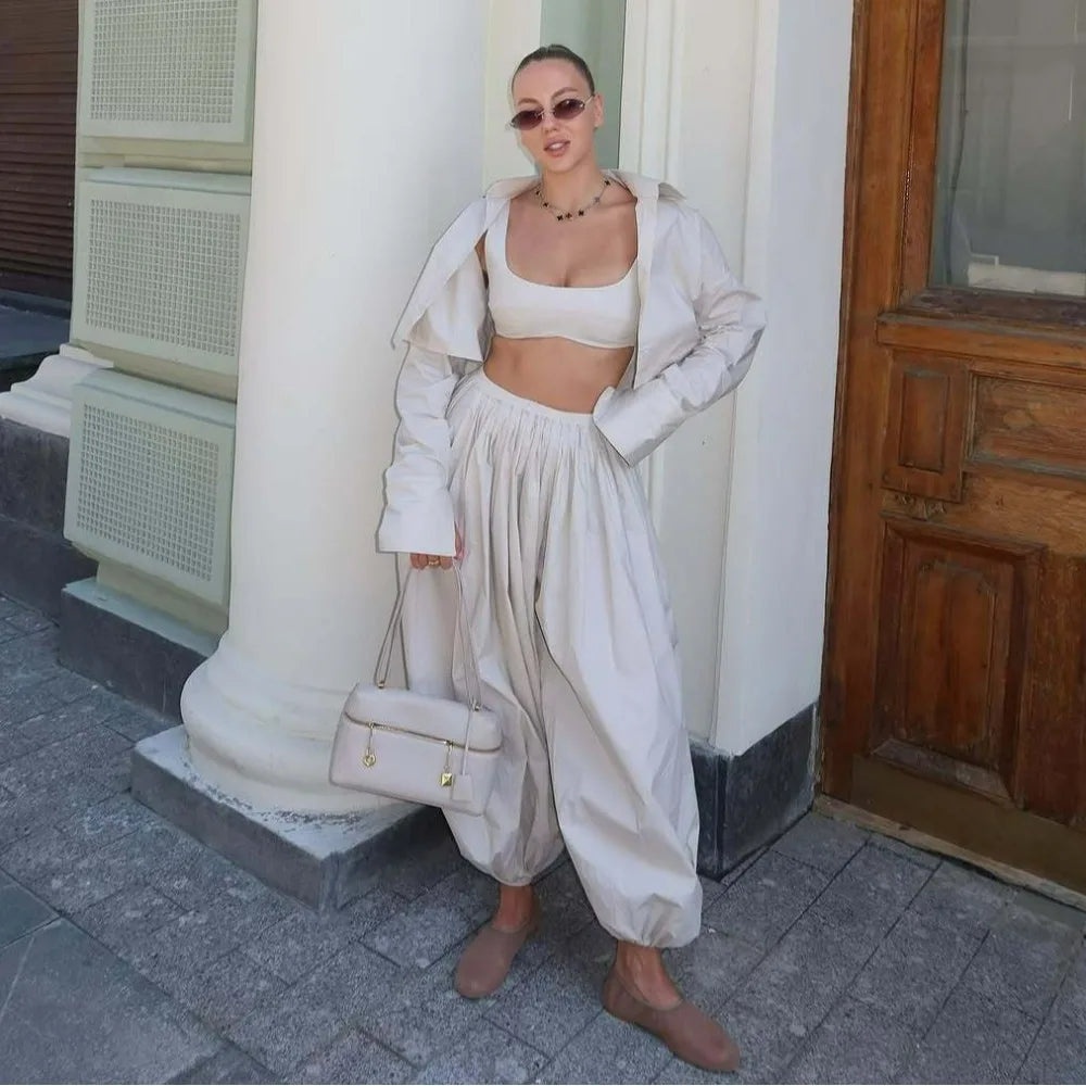 Casual Woolen Loose Pants