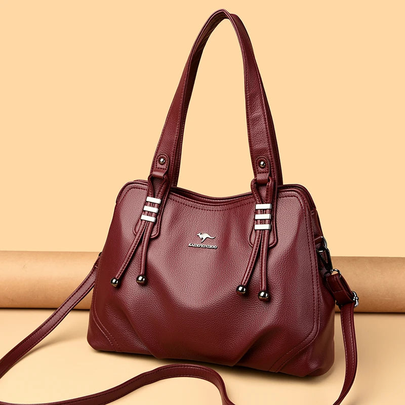 Womens Minimal Soft Leather Handbags