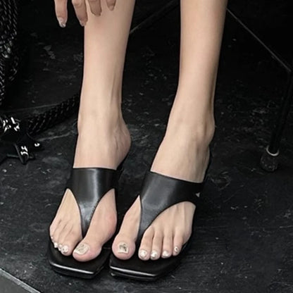 Vacation Mood: Chic Brown Suede Thong Sandals