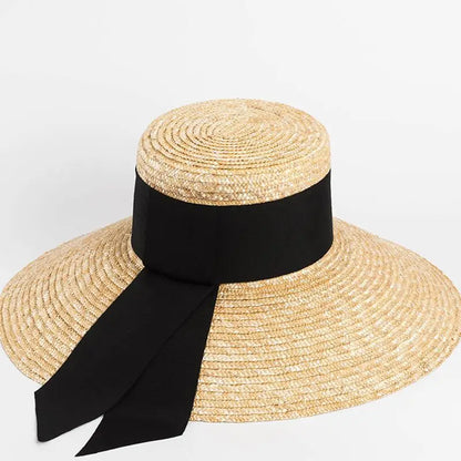 Hepburn Vintage Design Elegant Straw Sun Cap Hat