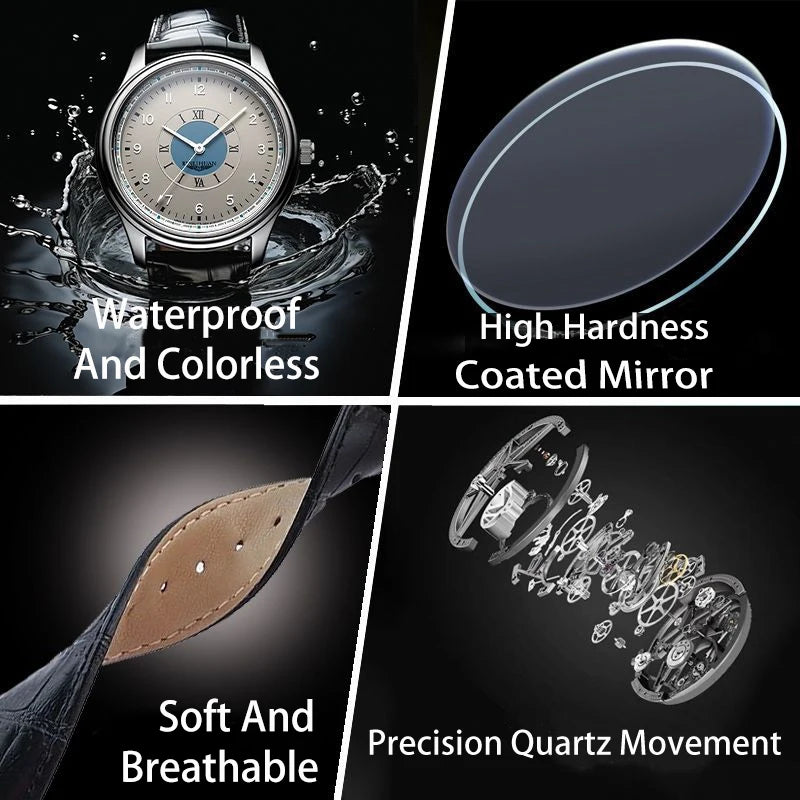 Mens Business Class Waterproof Luxury Watches