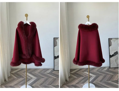 Luxury Furry Hooded Snow Coats