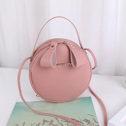 Womens Casual Circular Soft Handbags