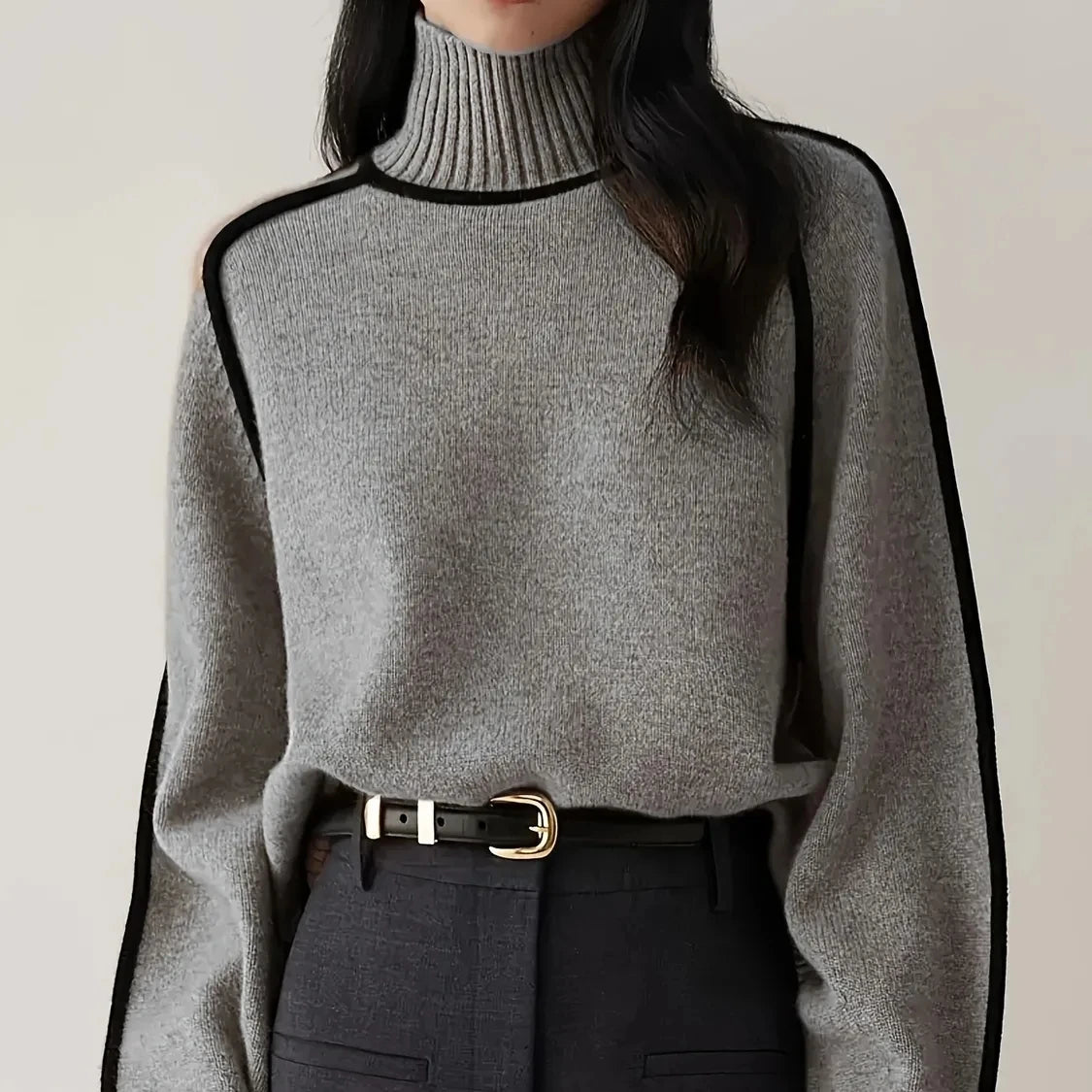 Women Turtleneck Twist Loose Style Warm Winter Sweaters