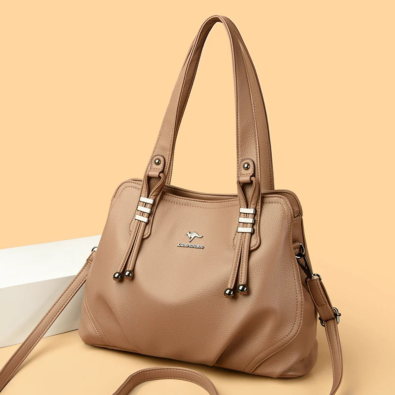 Womens Minimal Soft Leather Handbags