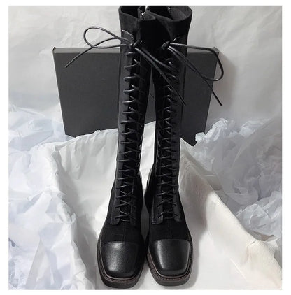 Women Classic Style High Quality Lace Up Boots