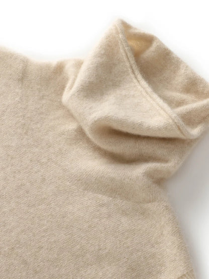 Women S Off Shoulder Turtleneck Sweater Sexy Patchwork Knit Pullover Long Sleeve Loose Fit Winter Fashion Top
