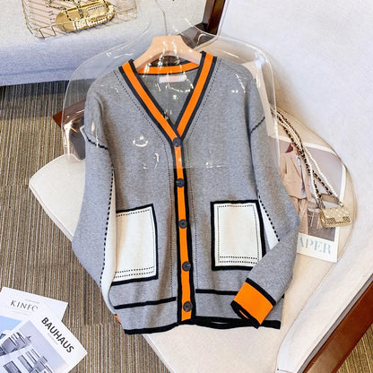 Street Style Edit - The Contrast Trim Cardigan Outfit Idea