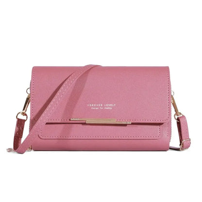 Womens Large Capacity Wallet Shoulder Bag Korean Style Multi Card Handbag