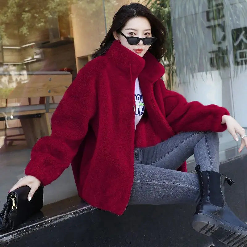 Luxury Warm Both Side Wearable Womens Long Wool Coats