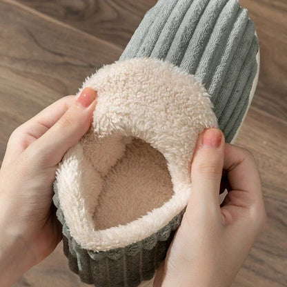 Warm Fluffy Slippers For Women Cozy Faux Fur Cross Indoor Floor Slides Soft Furry Flip Flops For Ladies