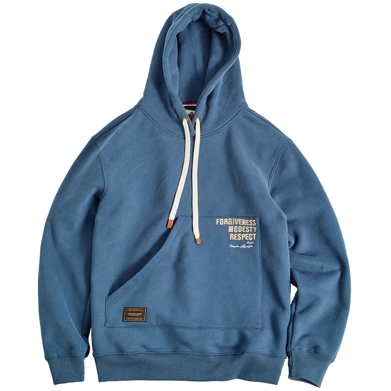 Lake Side In Winter North Shore Printed Cool Cotton Hoodies