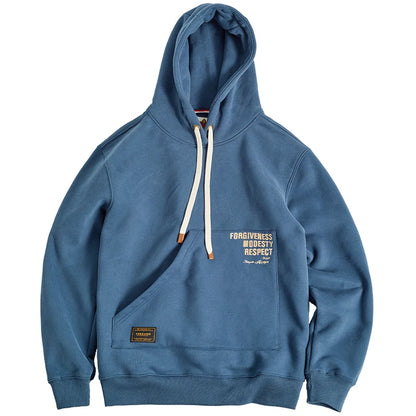 Lake Side In Winter North Shore Printed Cool Cotton Hoodies