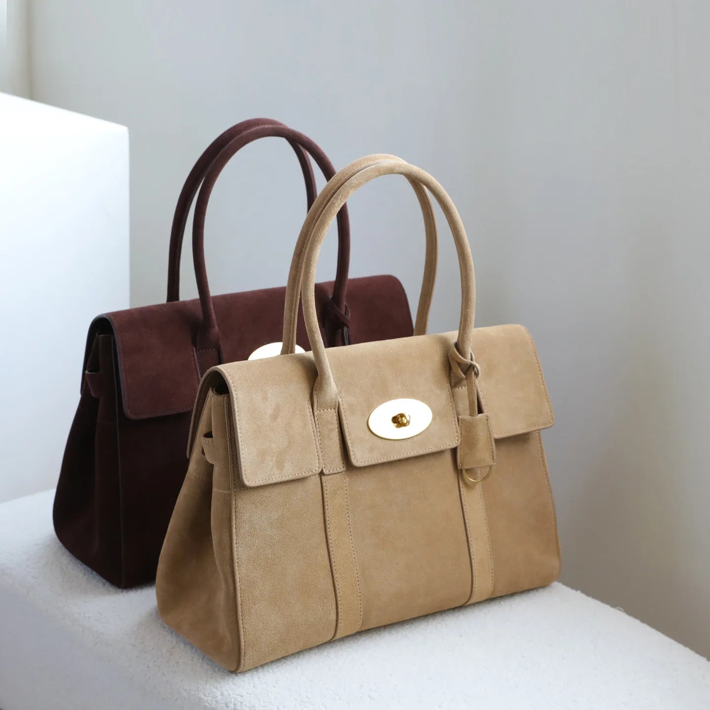 Moonlight Design Cowhide Genuine Leather Elegant Large Capacity Tote Bags