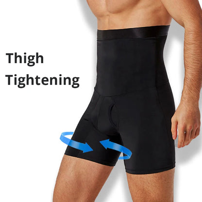 Men Body Compression High Waist Training Shorts Underwear