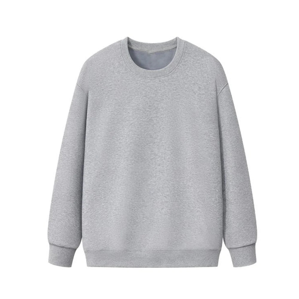 Unisex Basic Fleece Oversized Crewneck Sweatshirts