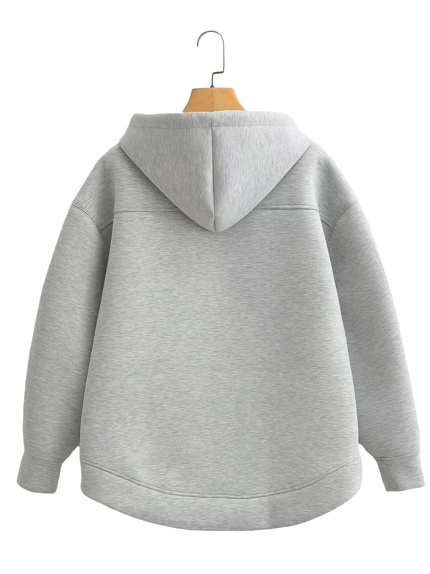 Cool Pretty Soft Hooded Straight Zipper Closure Warm Hoodies