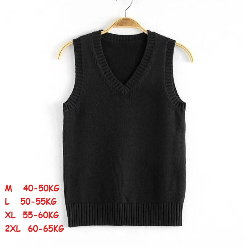 Sleeveless Deep V Neck Cool Womens Tank Sweater