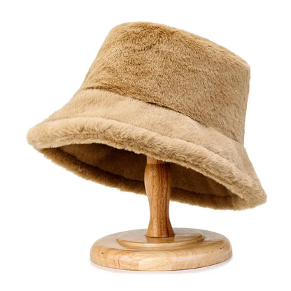 Winter Fashion Fluffy Bucket Hats