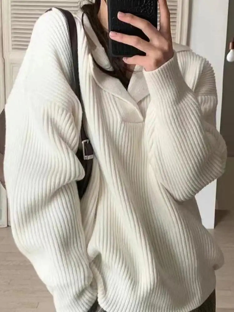 Super Thick Warm Oversized Knitted Women Sweaters