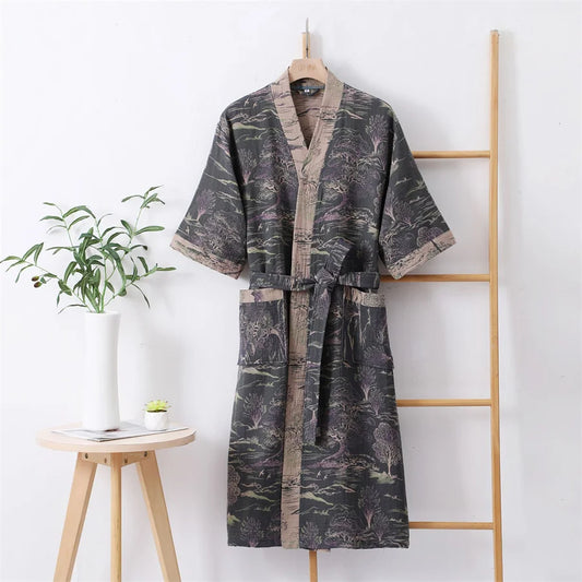 Vintage Floral Kimono Robe for a Cozy and Slow Morning Routine
